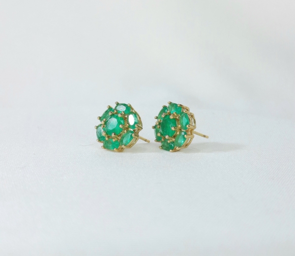 BRINCO FLORAL VERDE - Image 2