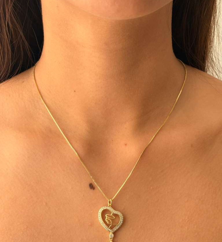 COLAR CORAÇÃO DE MARIA