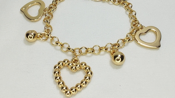 PULSEIRA PINGENTES DE CORAÇÃO - Image 2