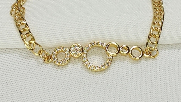 PULSEIRA CÍRCULOS CRAVEJADA - Image 2