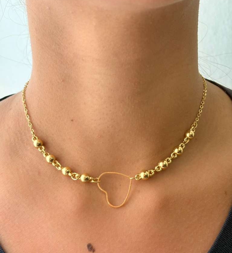 CHOCKER BOLA CORAÇÃO