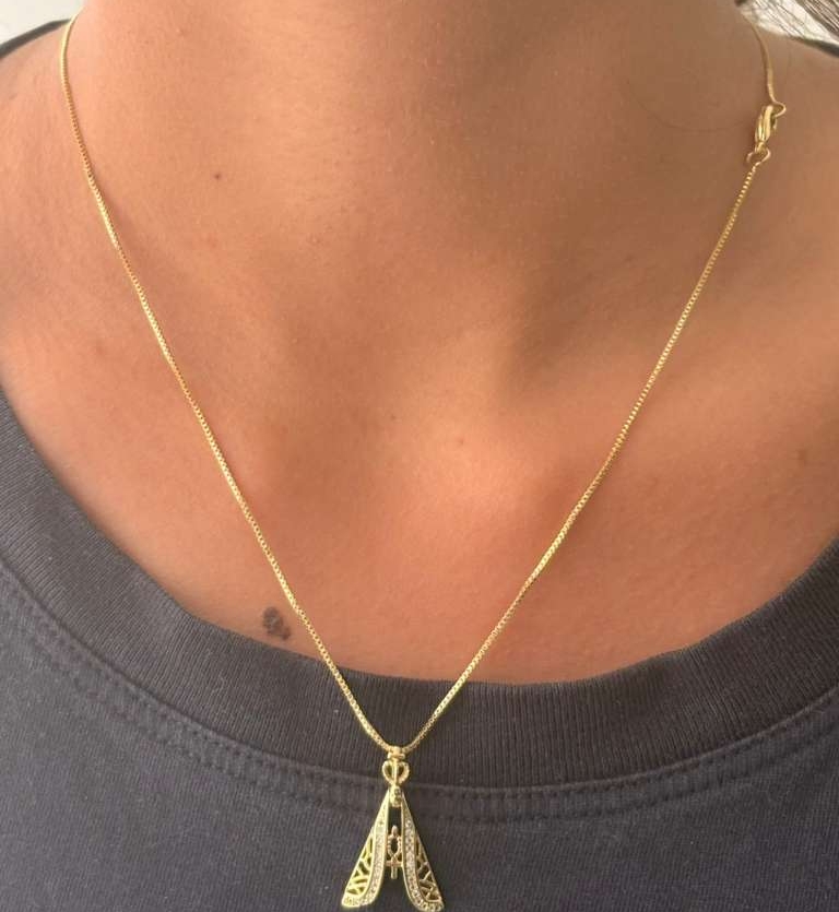 COLAR NOSSA SENHORA APARECIDA CRISTAL