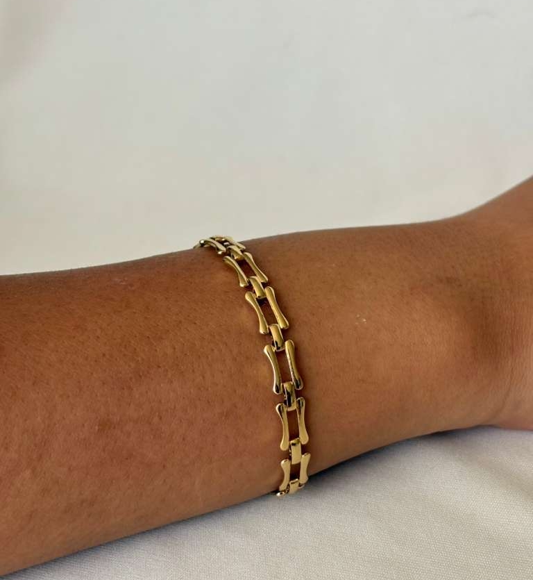 PULSEIRA ELO QUADRADO FECHO JOIA