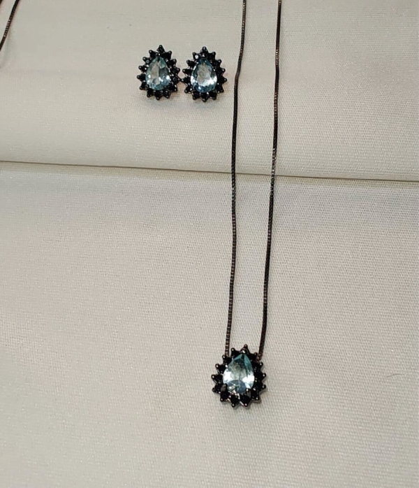 CONJUNTO GOTA FUSION ÁGUA-MARINHA