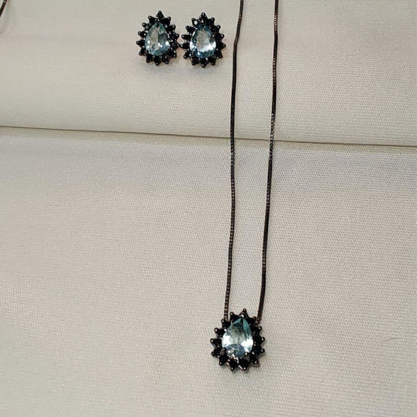 CONJUNTO GOTA FUSION ÁGUA-MARINHA